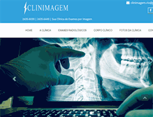 Tablet Screenshot of clinimagem.com.br